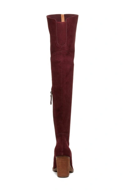 Shop Kelsi Dagger Brooklyn Logan Over The Knee Boot In Garnet