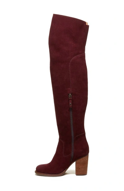 Shop Kelsi Dagger Brooklyn Logan Over The Knee Boot In Garnet