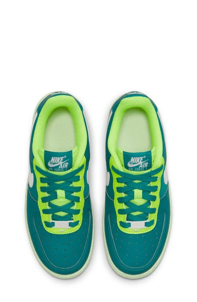 Shop Nike Kids' Air Force 1 Crater Sneaker In Spruce/ Volt/ Volt/ Phantom