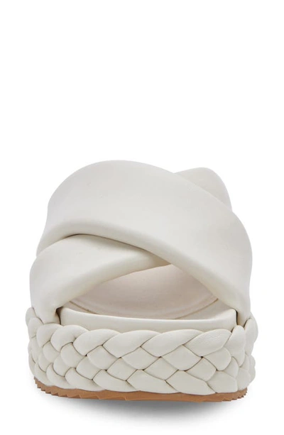 Shop Dolce Vita Blume Braided Platform Slide Sandal In Ivory Stella