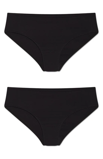 Kent 2-pack Compostable Organic Cotton Hipster Briefs In Black