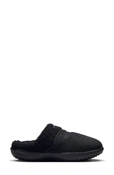 Shop Nike Burrow Se Slipper In Black/ Black/ Dark Smoke Grey