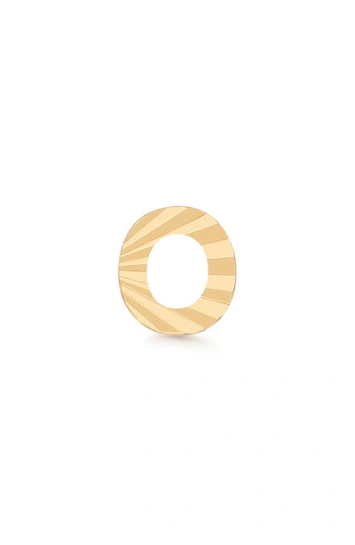 Shop Made By Mary Initial Single Stud Earring In Gold - O