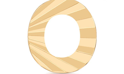 Made By Mary Initial Single Stud Earring In Gold - O