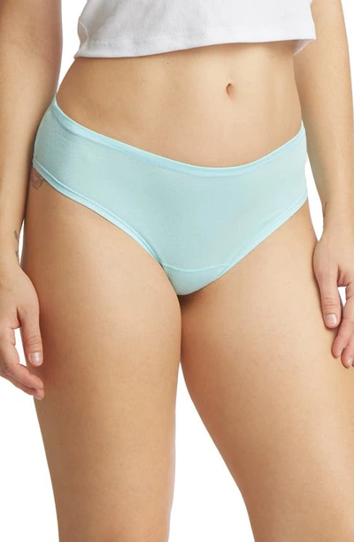 Shop Hanky Panky Playstretch Natural Rise Thong In Sky Dive