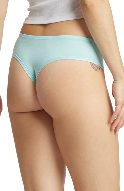 Shop Hanky Panky Playstretch Natural Rise Thong In Sky Dive