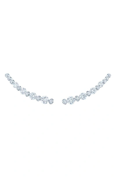 Shop Kwiat Starry Night Diamond Earrings In White Gold