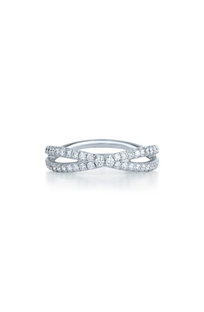 Shop Kwiat Fidelity Crossover Diamond Band Ring In White Gold
