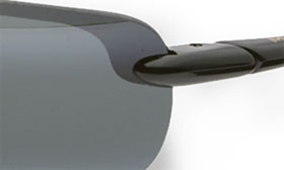 Shop Maui Jim Makaha 63mm Polarized Round Sunglasses In Black