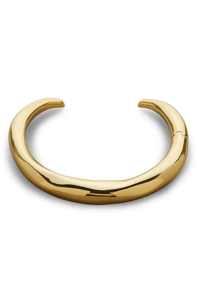 Shop Alexis Bittar Essentials Collar Necklace In Gold