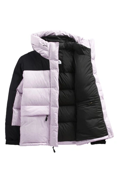 Shop The North Face Hmlyn Water Repellent 550 Fill Power Down Parka In Lavender Fog