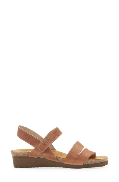 Naot 'kayla' Sandal In Latte Brown Leather