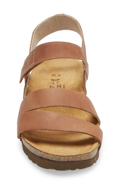 Naot 'kayla' Sandal In Latte Brown Leather
