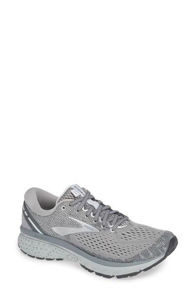 Shop Brooks Ghost 11 Running Shoe In Grey/ Silver/ White