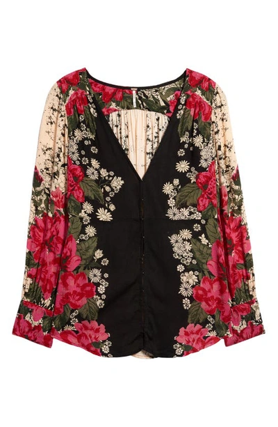 Free People Mikayla Floral Print Tunic In Twilight Combo | ModeSens