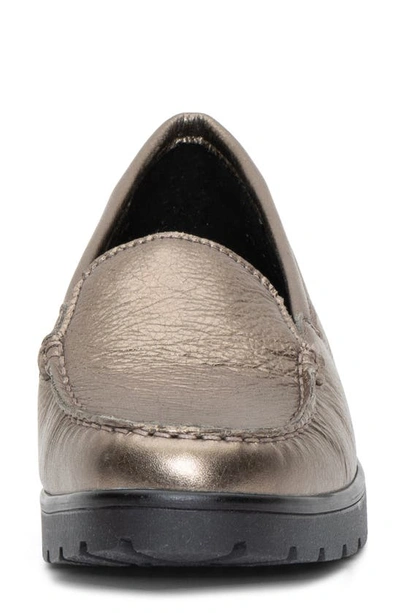 Ara Dewitt Platform Loafer In Taiga Metallic
