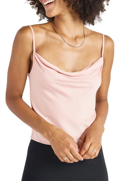 Shop Splendid Chelsea Cowl Neck Tank In Champagne