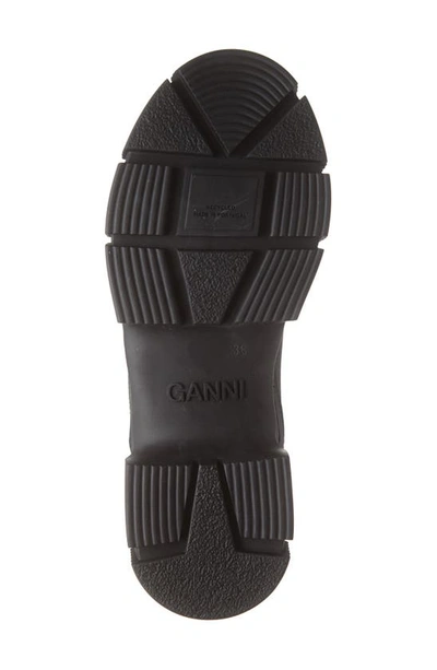 Shop Ganni Recycled Rubber Chelsea Rain Boot In Black