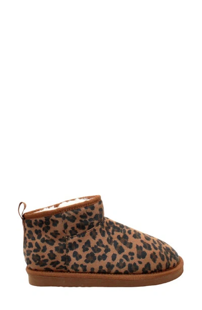Volatile Scruff Faux Shearling Bootie In Leopard