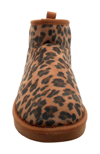 Volatile Scruff Faux Shearling Bootie In Leopard