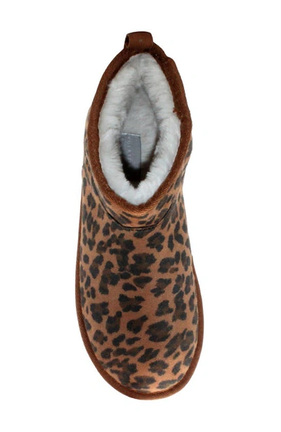 Volatile Scruff Faux Shearling Bootie In Leopard
