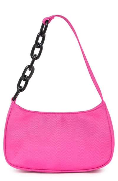Shop House Of Want Newbie Vegan Leather Shoulder Bag In Orchid Pink