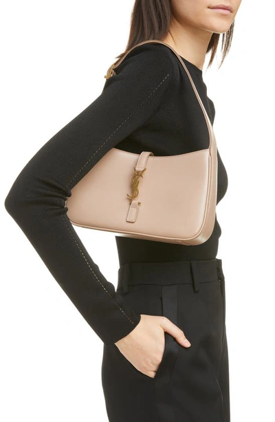 Saint Laurent Women's Le 5 À 7 Mini Hobo In Smooth Leather In Rosy Sand