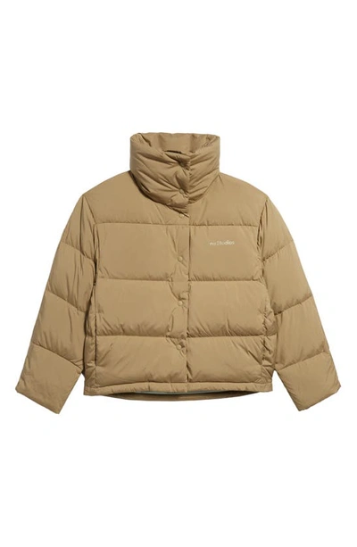 Shop Acne Studios Olimera Ripstop Down Puffer Jacket In Khaki