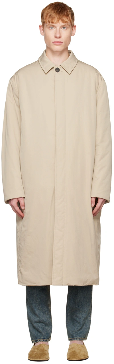 Shop The Row Off-white Jang Coat In Ala Alabaster