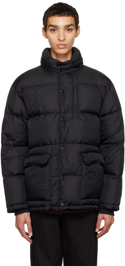 Shop Aspesi Black Moschino Jacket In 85241 - Nero / Black