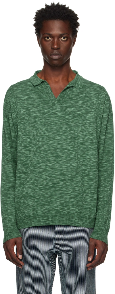 Shop Gimaguas Ssense Exclusive Green Sean Polo In Turquoise