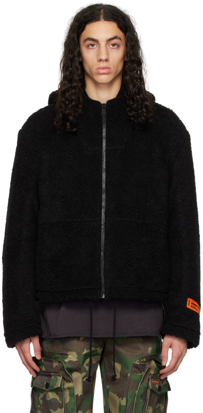Shop Heron Preston Black Hooded Jacket In Black No Color
