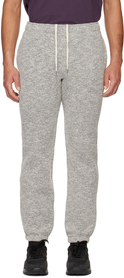Shop Vince Off-white Marble Lounge Pants In Black/off White-979b