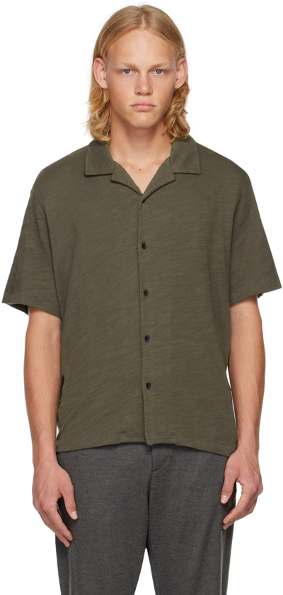 Shop Rag & Bone Khaki Avery Shirt In Blackgrey