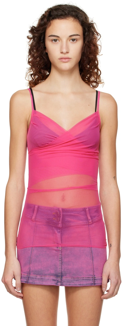 Shop Gimaguas Ssense Exclusive Pink Laura Tank Top