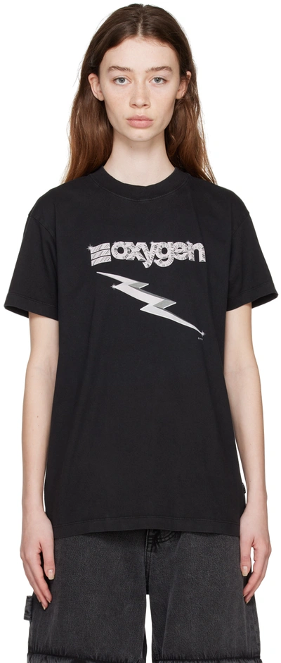 Shop Eytys Black Jay T-shirt In Oxygen