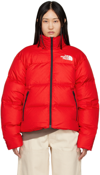 North face red down clearance jacket women's