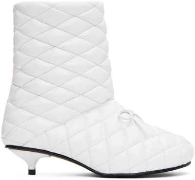 Shop Abra White Quilted Boots