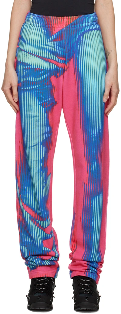 Shop Y/project Multicolor Jean Paul Gaultier Edition Lounge Pants In Pink/blue