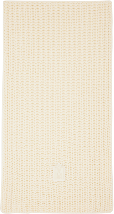 Shop Mackage Off-white Nell Scarf In C0253 Cream