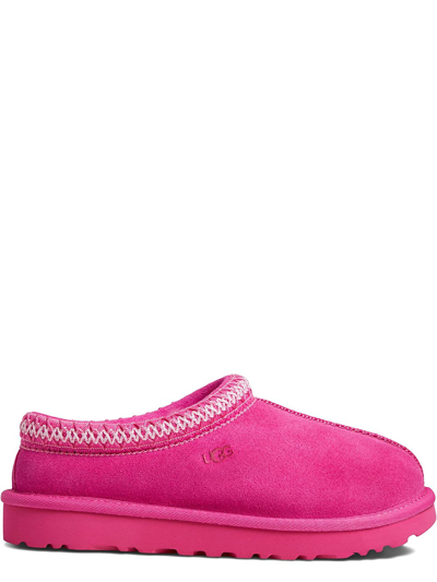 Shop Ugg Tasman Fuchsia Slippers In Pink