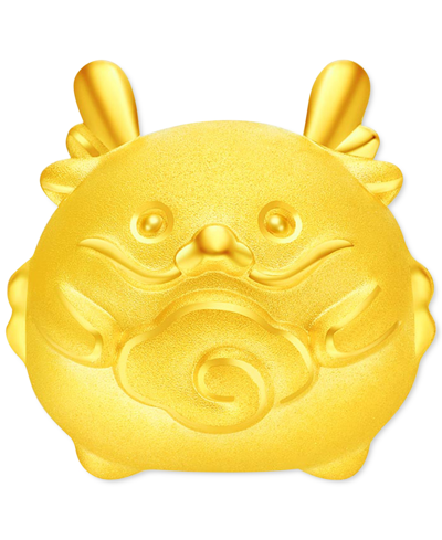 Shop Chow Tai Fook Shengxiao Zodiac Charm Pendant In 24k Gold In Dragon