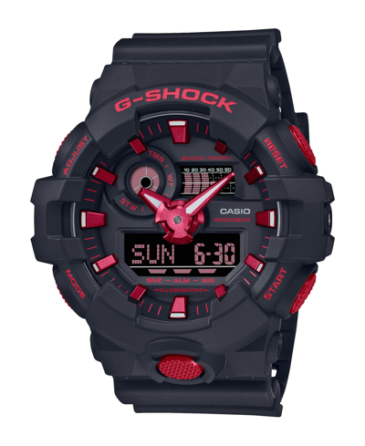 Shop G-shock Men's Two Hand Quartz Black Resin Strap Ana-digi Watch, 53.4mm, Ga700bnr-1a
