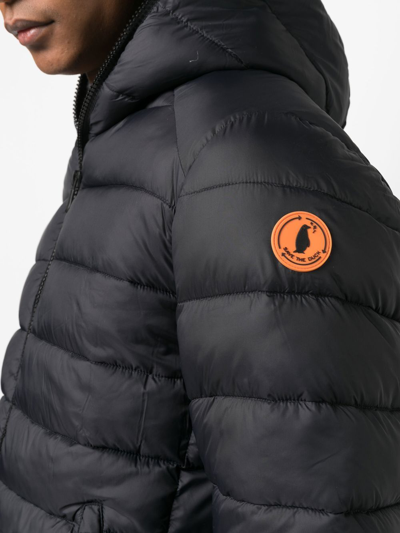 Shop Save The Duck Quilted Puffer Jacket In Black