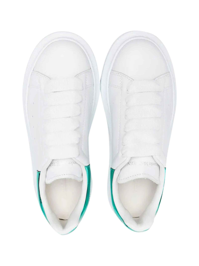 Shop Alexander Mcqueen White Sneakers Unisex Kids In Bianco
