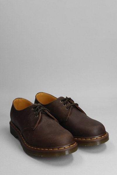 Shop Dr. Martens' 1461 Crazy Horse Lace Up Shoes In Brown Leather