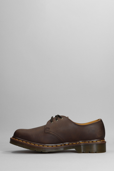 Shop Dr. Martens' 1461 Crazy Horse Lace Up Shoes In Brown Leather