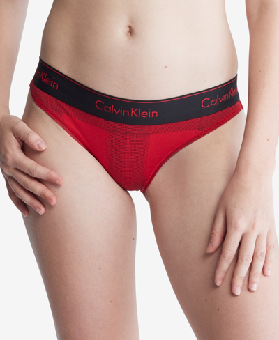 Shop Calvin Klein Women's Modern Cotton Bikini Underwear F3787 In Textured Plaidexact