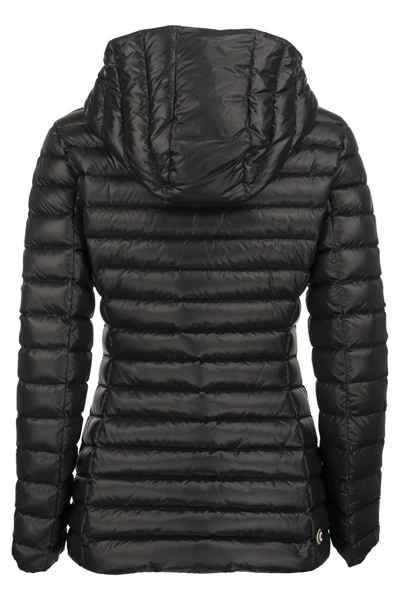 Shop Colmar Friendly - Medium-length Glossy Down Jacket In Black