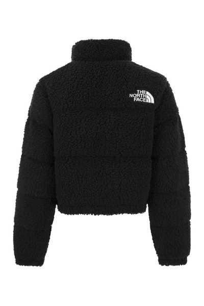 Shop The North Face Nuptse - Long-haired Jacket In Black